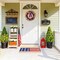 22 Inch 4th of July Patriotic Wreath, Red White Blue Berry Grapevine Front Door Wreath with Hanging Loop for Independence Day & Memorial Day Decorations